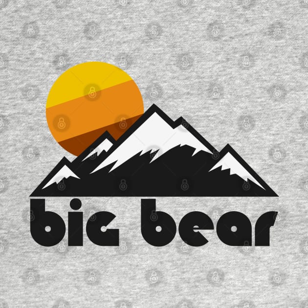 Retro Big Bear ))(( Tourist Souvenir Travel California Design by darklordpug